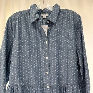 JCrew Chambray knee length dress